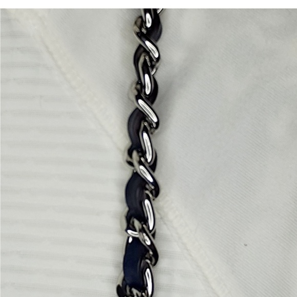 MICHAEL Michael Kors **EUC** Sloan Denim Large Chain Shoulder Bag, Multi Blue - Picture 2 of 10